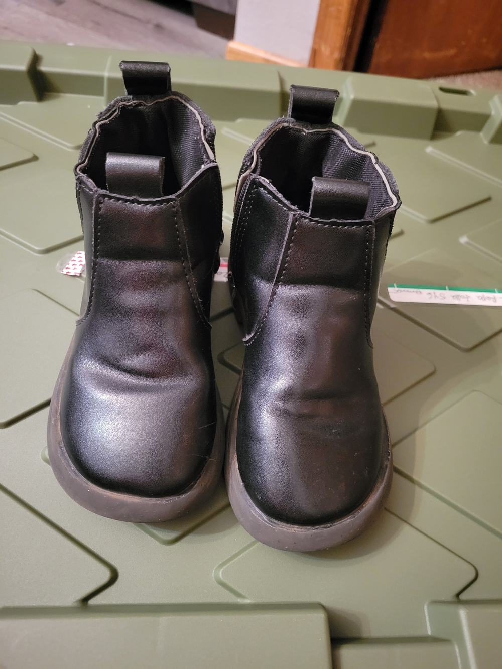 Kids Black Chelsea Boots - Classic Slip-On Toddler Shoes